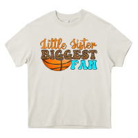 Cream little sister biggest fan Heavy Core Tee - HRA Design Shop