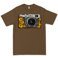 Cacao sunflower leopard vintage camera Premium Tee - FaDigitalArtStudio
