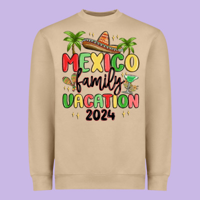 Mexico Family Vacation 2024 Heavyweight Sweatshirt Designed By Maliassmallbusiness