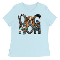 Baby Blue dog mom Ladies Tee - SublimationCraftShop