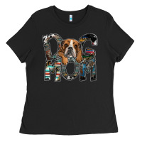 Black dog mom Ladies Tee - SublimationCraftShop