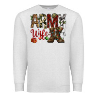 Oatmeal Heather Christmas Army wife Premium Sweatshirt - NancyCooperArtShop