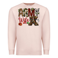Pale Pink Christmas Army wife Premium Sweatshirt - NancyCooperArtShop