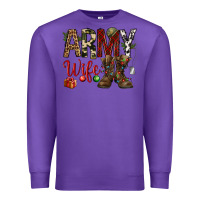 Purple Christmas Army wife Premium Sweatshirt - NancyCooperArtShop