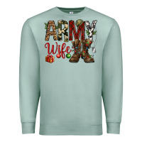 Seafoam Christmas Army wife Premium Sweatshirt - NancyCooperArtShop