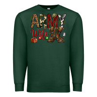 Sports Green Christmas Army wife Premium Sweatshirt - NancyCooperArtShop