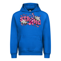Cobalt Strong Cancer Awareness Urban Hoodie - FaDigitalArtStudio