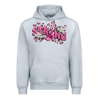 Heather Grey Strong Cancer Awareness Urban Hoodie - FaDigitalArtStudio