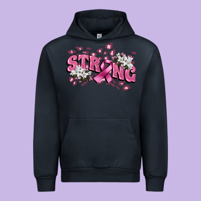 Strong Cancer Awareness Urban Hoodie Designed By Fadigitalartstudio