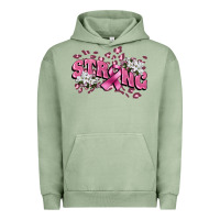 Pigment Oil Green Strong Cancer Awareness Urban Hoodie - FaDigitalArtStudio