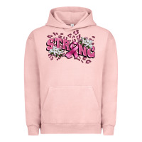 Pigment Salmon Strong Cancer Awareness Urban Hoodie - FaDigitalArtStudio