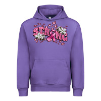 Tulip Strong Cancer Awareness Urban Hoodie - FaDigitalArtStudio