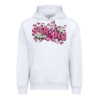 White Strong Cancer Awareness Urban Hoodie - FaDigitalArtStudio