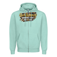 Seafoam god fidence knowing i can't but he can Zipper Hoodie - Artiststas