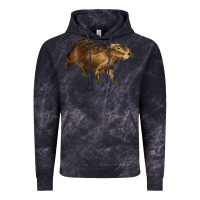 Cloud Black Capybara Vintage Hoodie - LillyAllenDesigns