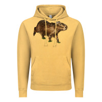Vintage Mustard Capybara Vintage Hoodie - LillyAllenDesigns