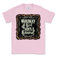 Bubblegum Pink whiskey bent hell bound black Classic Tee - AdoDesignShop