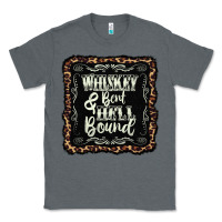 Charcoal Heather whiskey bent hell bound black Classic Tee - AdoDesignShop