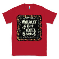 Red whiskey bent hell bound black Classic Tee - AdoDesignShop