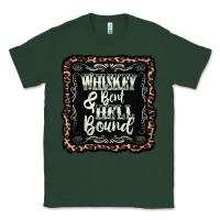 Sports Green whiskey bent hell bound black Classic Tee - AdoDesignShop