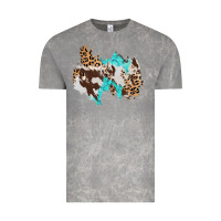 Cloud Rock cowhide leopard turquoise patch Vintage Tee - AdoDesignShop