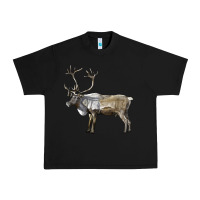 Black reindeer buck deer Urban Heavy Tee - LillyAllenDesigns