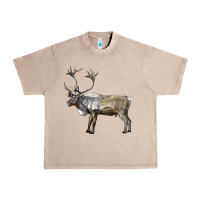 French Oak reindeer buck deer Urban Heavy Tee - LillyAllenDesigns