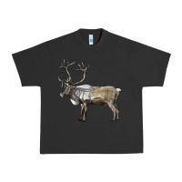 Pigment Black reindeer buck deer Urban Heavy Tee - LillyAllenDesigns