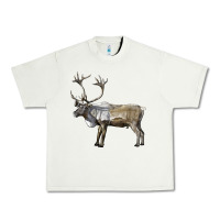 Pistachio reindeer buck deer Urban Heavy Tee - LillyAllenDesigns