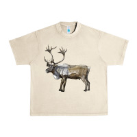 Sandshell reindeer buck deer Urban Heavy Tee - LillyAllenDesigns