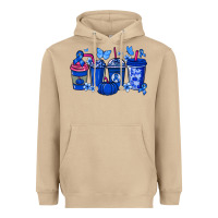 Mushroom Colon Cancer coffee cups blue ribbon Heavyweight Hoodie - NancyCooperArtShop