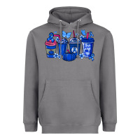 Storm Colon Cancer coffee cups blue ribbon Heavyweight Hoodie - NancyCooperArtShop