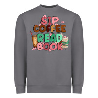 Storm sip coffee read book Heavyweight Sweatshirt - MaliasSmallBusiness