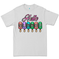 Dove Grey hello summer Premium Tee - CowhideDigitalArt