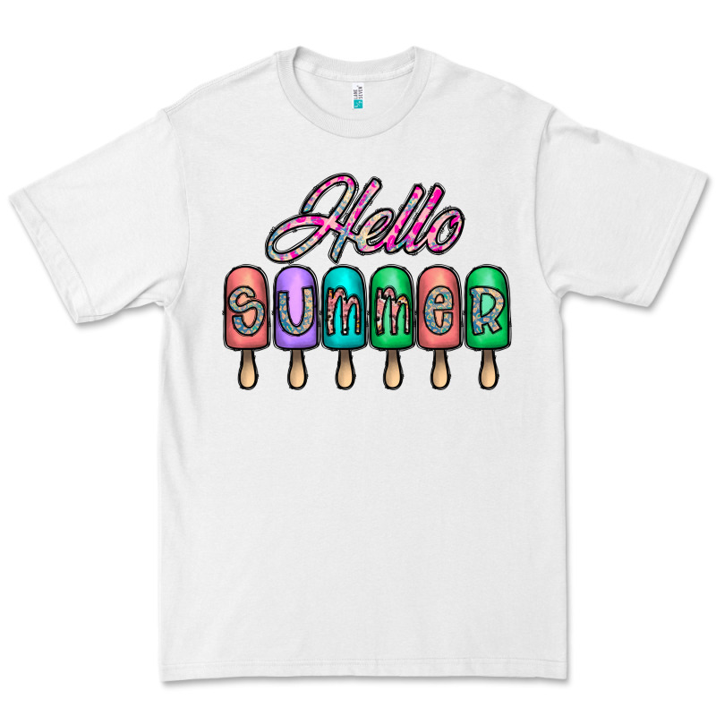Hello Summer Premium Tee by CowhideDigitalArt | Teevron