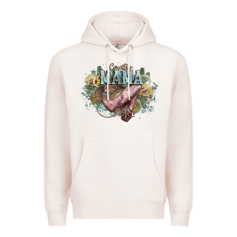 Country Mama Premium Hoodie by HowdyJamesFarm | Teevron