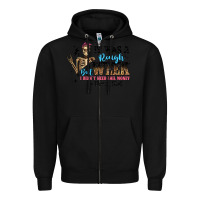 Black it was a rough week but i didn t need bail money s Zipper Hoodie - Artiststas