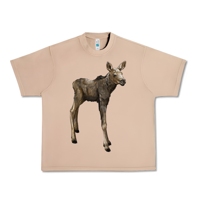Moose Fawn Deer Urban Heavy Tee by LillyAllenDesigns | Teevron