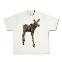 Pistachio moose fawn deer Urban Heavy Tee - LillyAllenDesigns