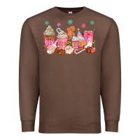 Chestnut Pink gingerbread coffee cups Premium Sweatshirt - texasbilliewilder