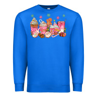 True Royal Pink gingerbread coffee cups Premium Sweatshirt - texasbilliewilder