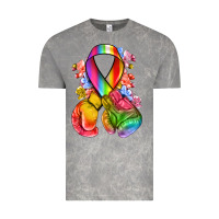 Cloud Rock all color ribbon with boxing gloves Vintage Tee - NancyCooperArtShop