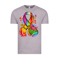 Vintage Zinc all color ribbon with boxing gloves Vintage Tee - NancyCooperArtShop