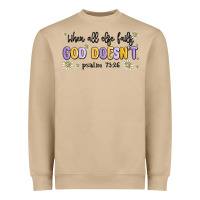 When All Else Fails God Doesnt Heavyweight Sweatshirt | Teevron