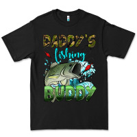 Black daddy's fishing buddy Premium Tee - HRA Design Shop