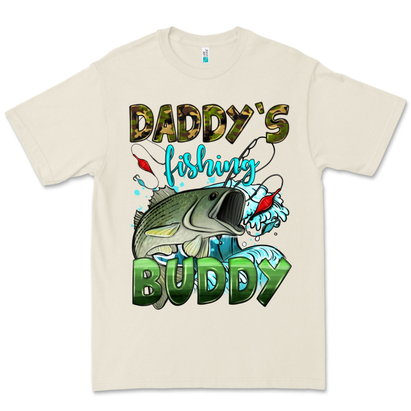 Daddy's Fishing Buddy Premium Tee by HRA Design Shop | Teevron