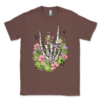 Chestnut skeleton flowers Classic Tee - MaliasSmallBusiness