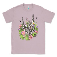 Lilac skeleton flowers Classic Tee - MaliasSmallBusiness
