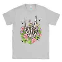 Moon Dust skeleton flowers Classic Tee - MaliasSmallBusiness
