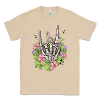 Mushroom skeleton flowers Classic Tee - MaliasSmallBusiness